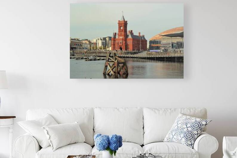 Cardiff Bay with Pierhead Building by Ross Sharp