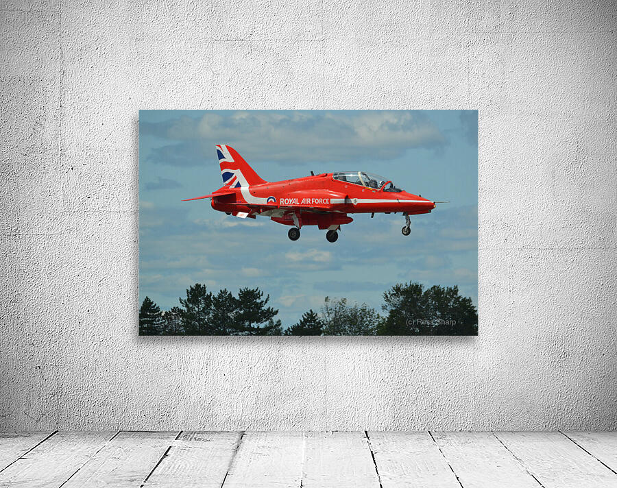 Red Arrows Hawk  landing Wall Preview