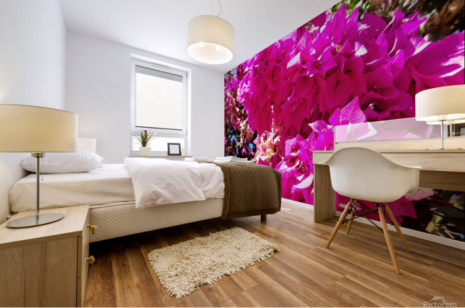  Pink flower Mural print