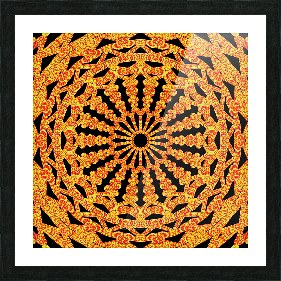 the orange circle Picture Frame print