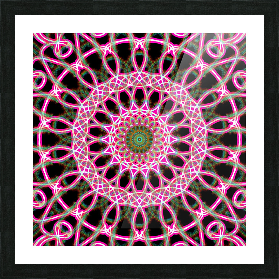 the pink circle Picture Frame print