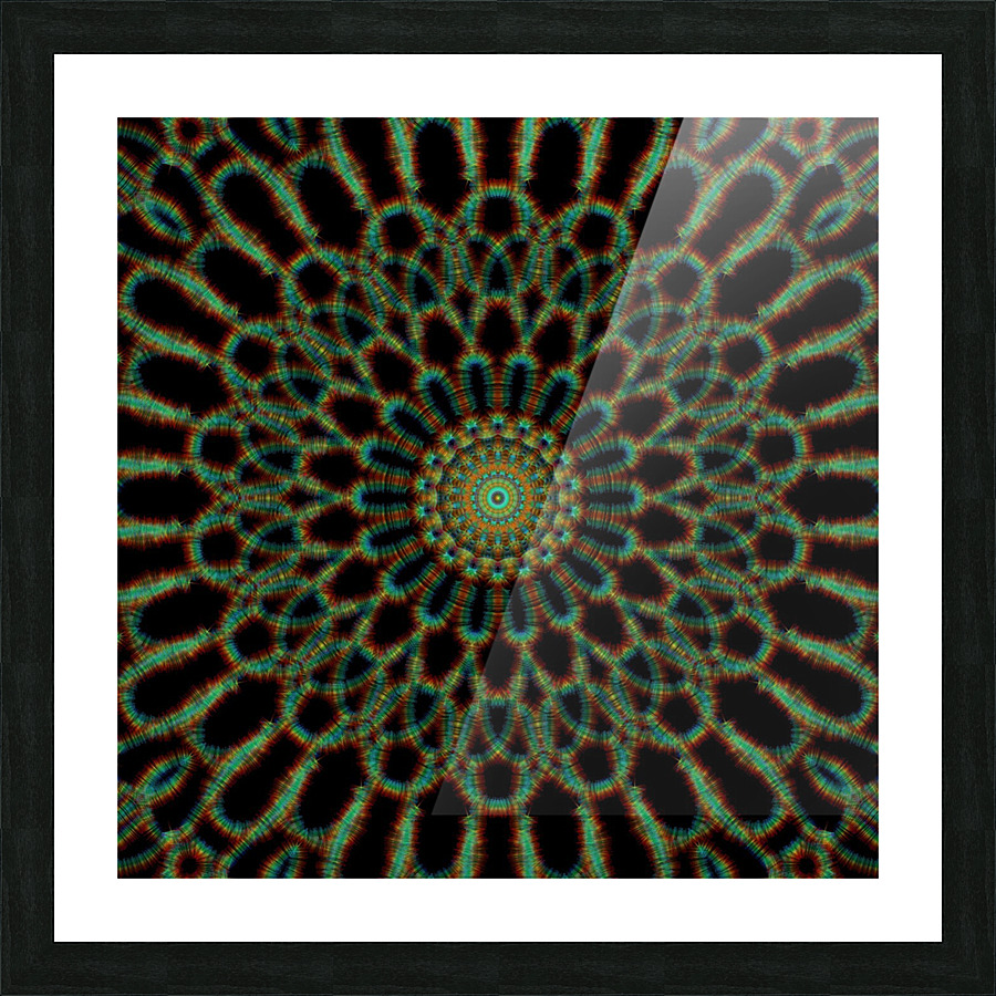 the green circle Picture Frame print