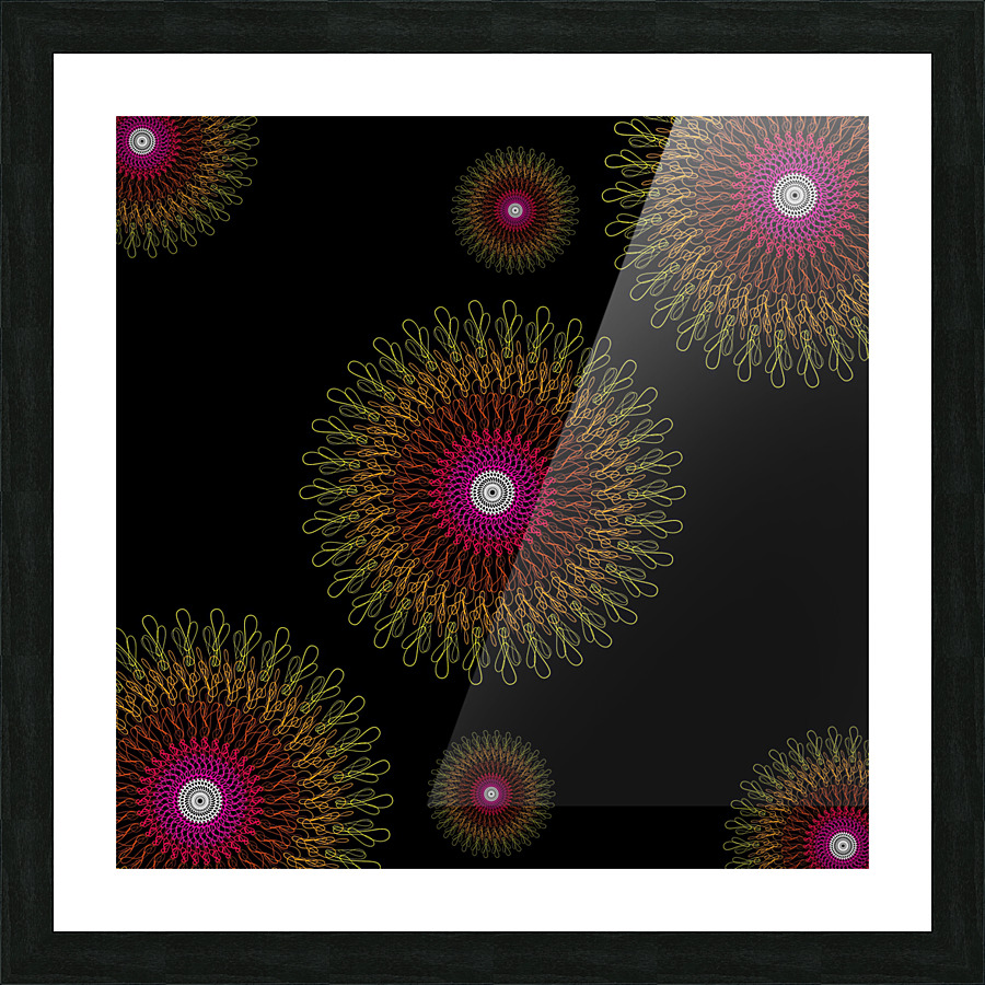 floating colors Picture Frame print