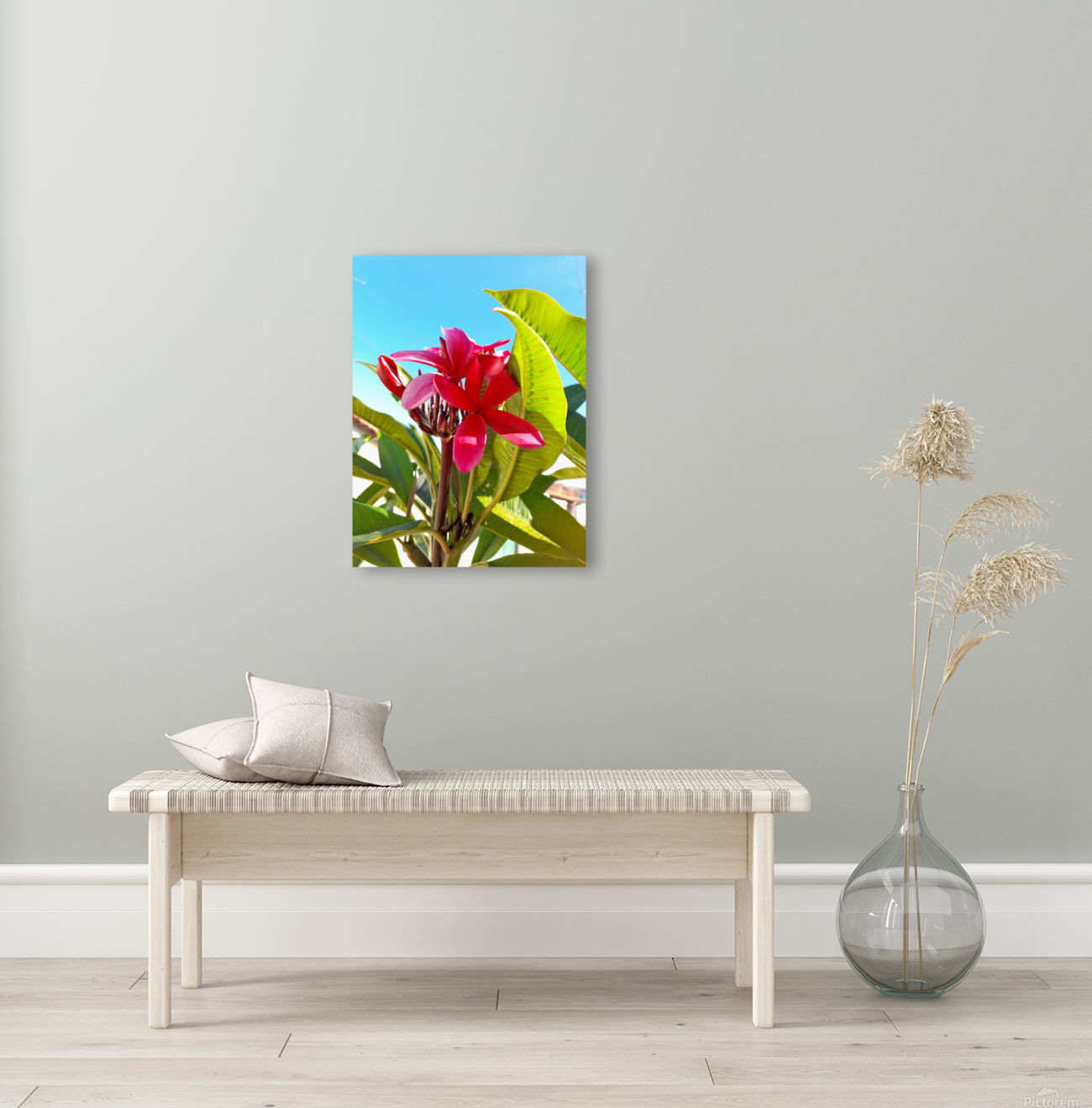 Pink flowers Reproduction