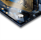 pc with graphite components chrome and unique gra Acrylic print