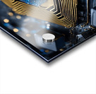 pc with graphite components chrome and unique gra Acrylic print