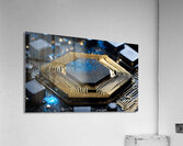 pc with graphite components chrome and unique gra Acrylic Print