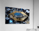 pc with graphite components chrome and unique gra Acrylic Print