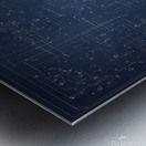 complicated small circuits schematics on a large Metal print