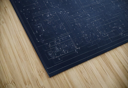 complicated small circuits schematics on a large Benoit Lagace puzzle