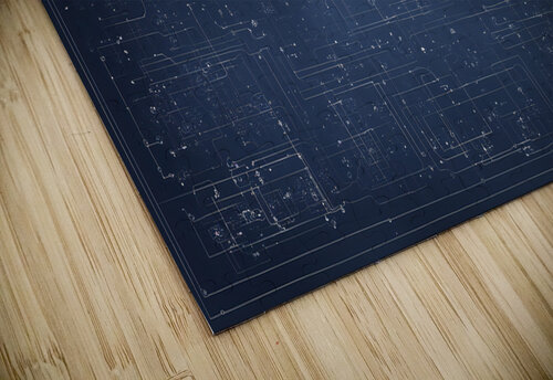 complicated small circuits schematics on a large Benoit Lagace puzzle