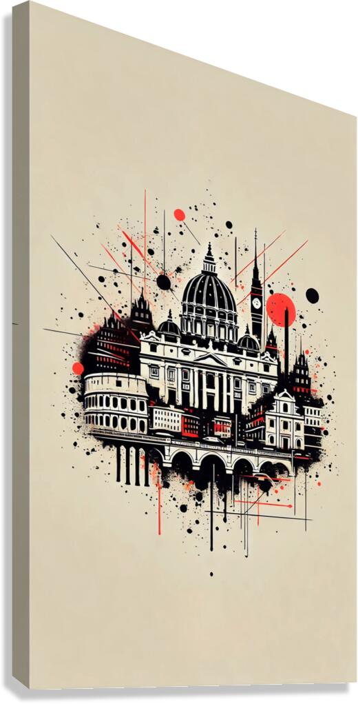 Vatican and Roman Elegance Canvas Print