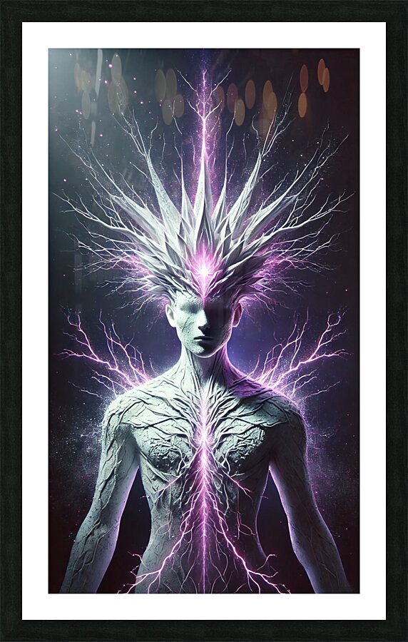 Cosmic Blossom Picture Frame print