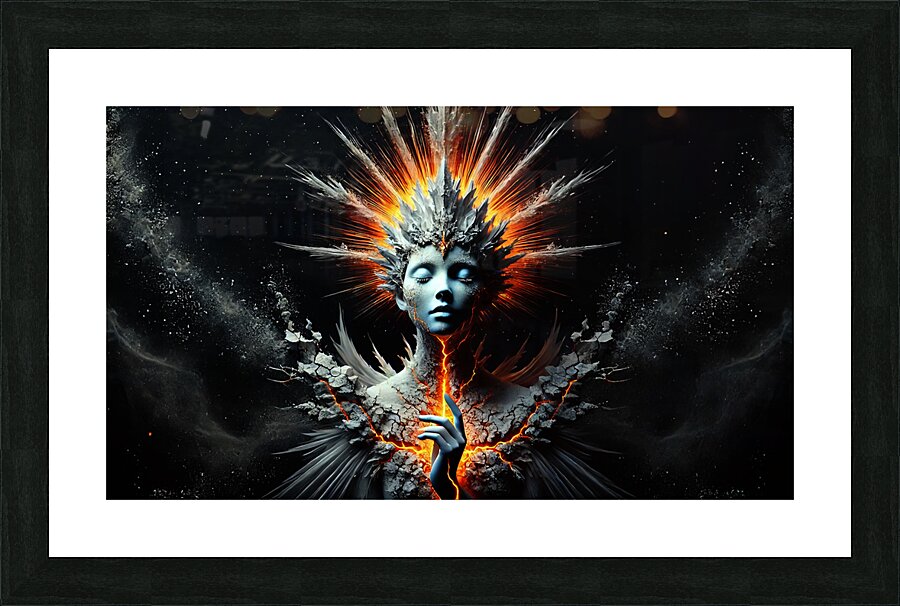 Fractured Thunderlord Picture Frame print