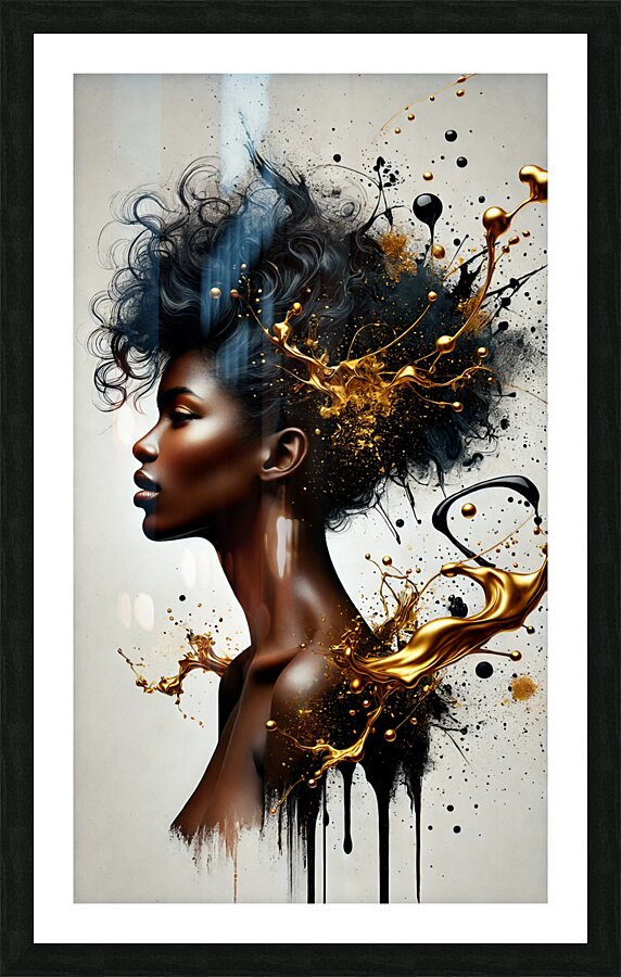 Ebony Radiance  Picture Frame print
