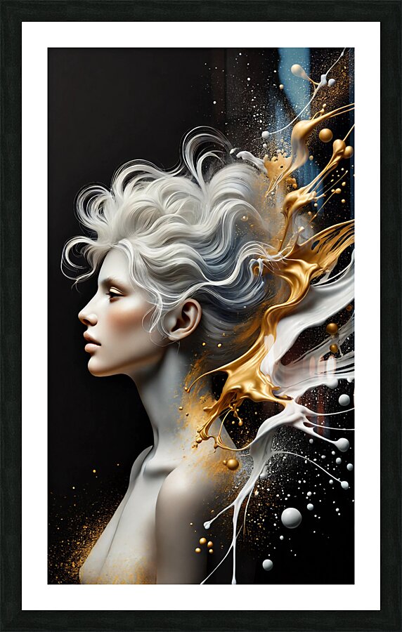 Golden Harmony Picture Frame print