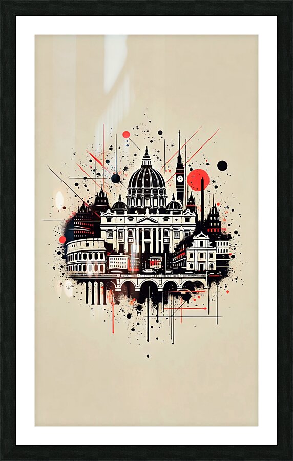 Vatican and Roman Elegance Picture Frame print