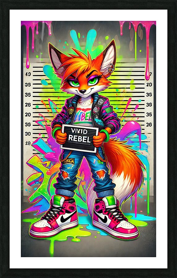 Vivid Rebel Picture Frame print