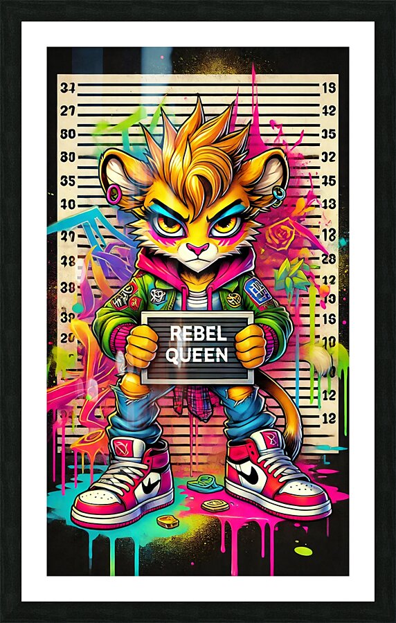 Rebel Queen Picture Frame print