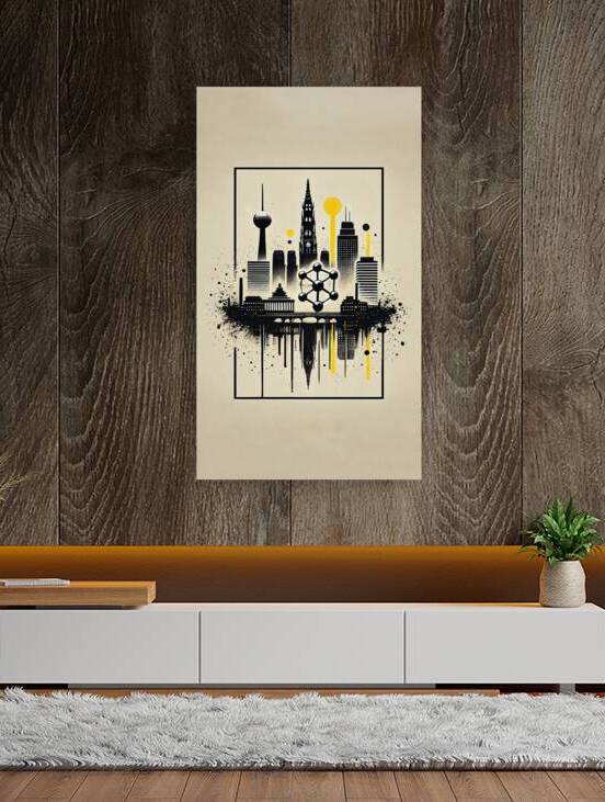 Brussels Inked Skyline by ART BY ARCHI