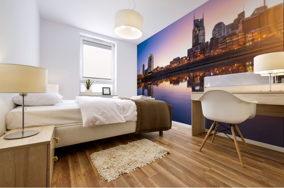 Nashville Sunset Mural print