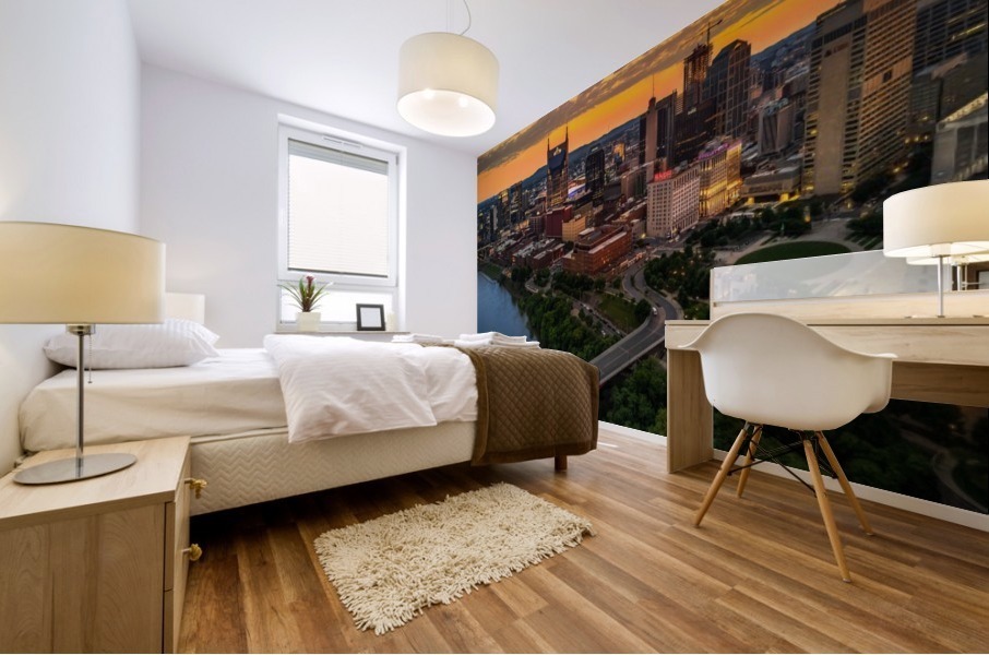 Nashville Sunset Mural print