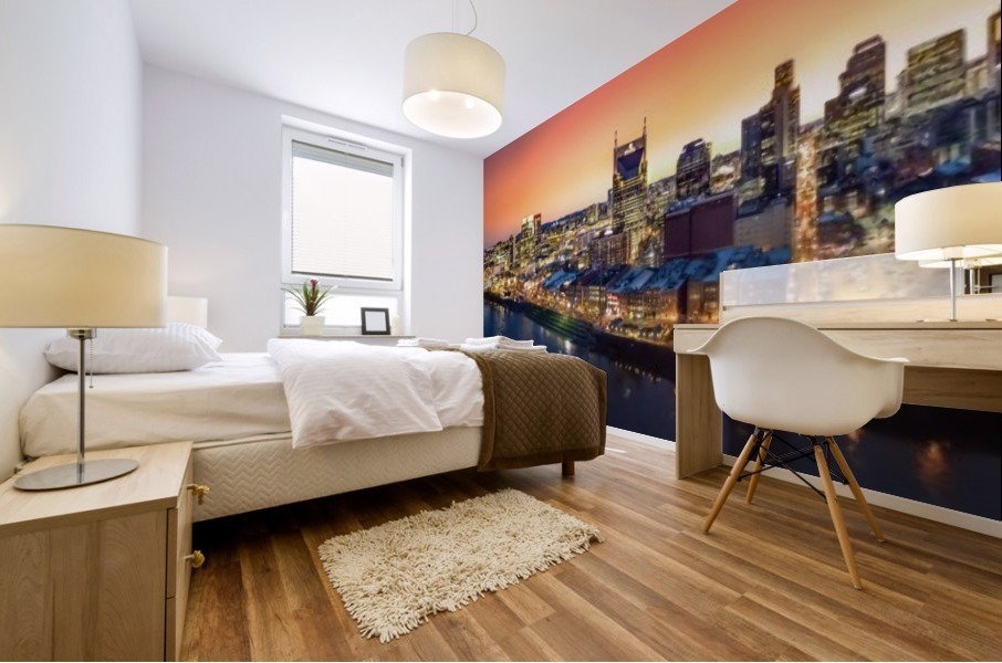 Nashville Sunset Mural print
