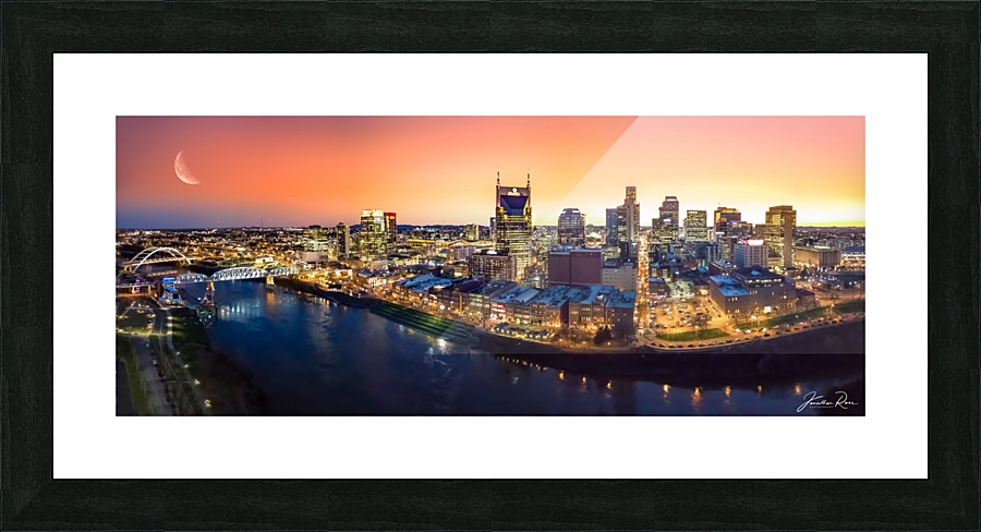 Nashville Sunset Picture Frame print