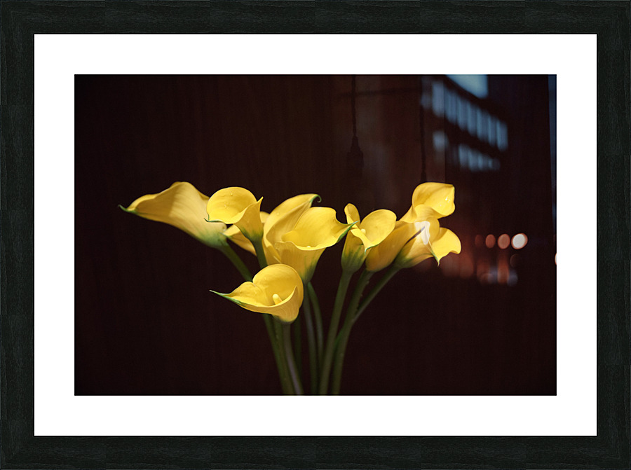 Yellow lilies Picture Frame print