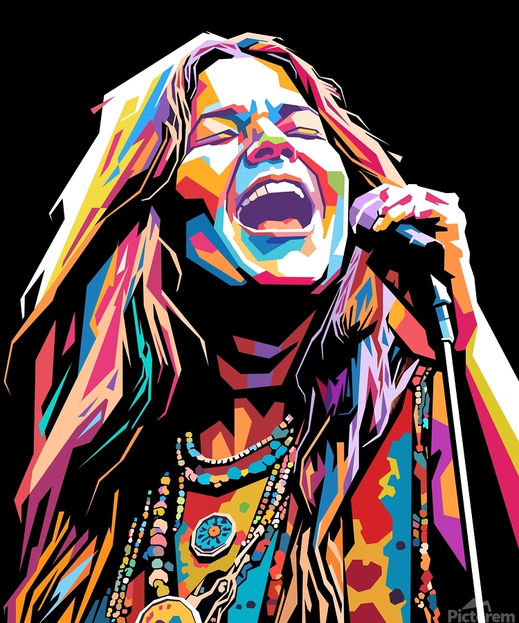 Janis Joplin art by Hantamrata Wall Art