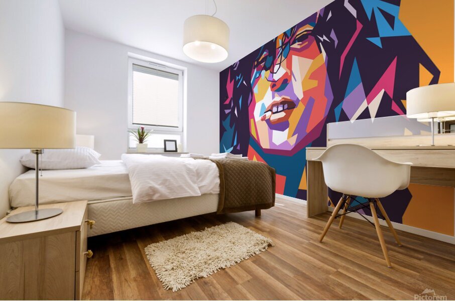 Jimmy Page art Mural print