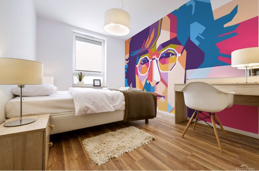 John Lennon art Mural print