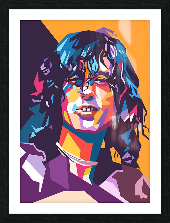 Jimmy Page art Picture Frame print