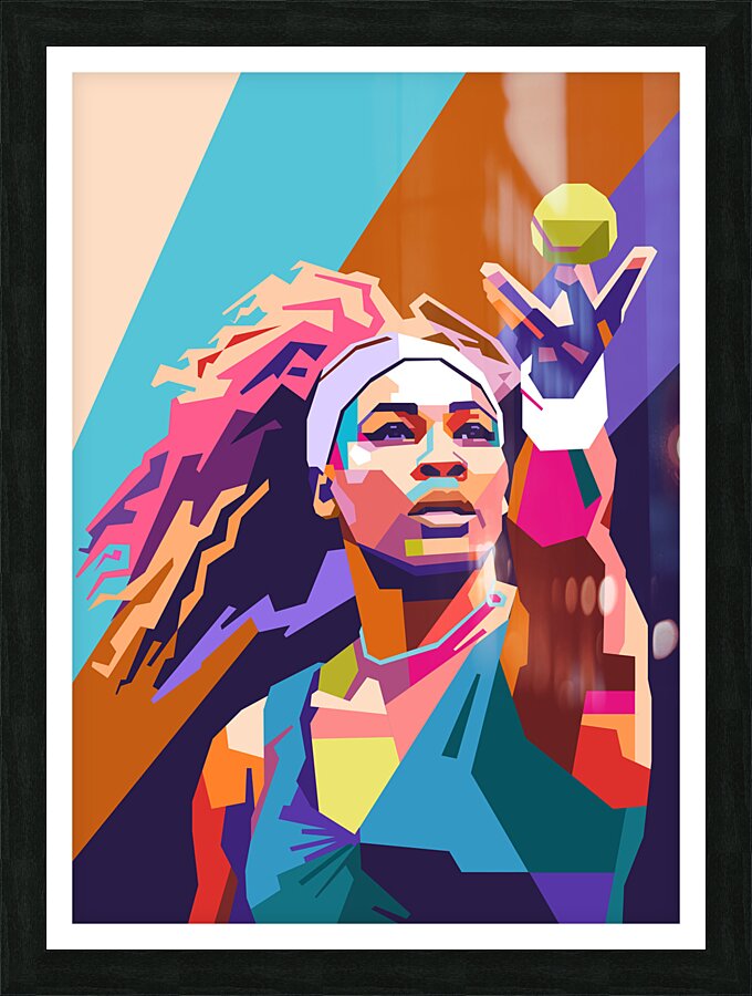 Serena Williams art Picture Frame print
