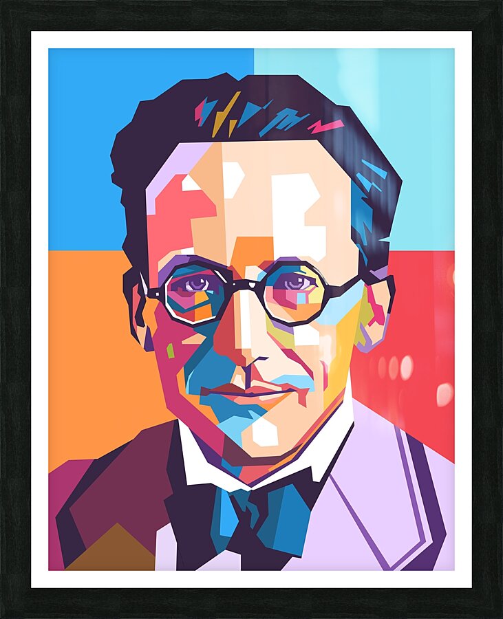 Erwin Schrodinger art Picture Frame print
