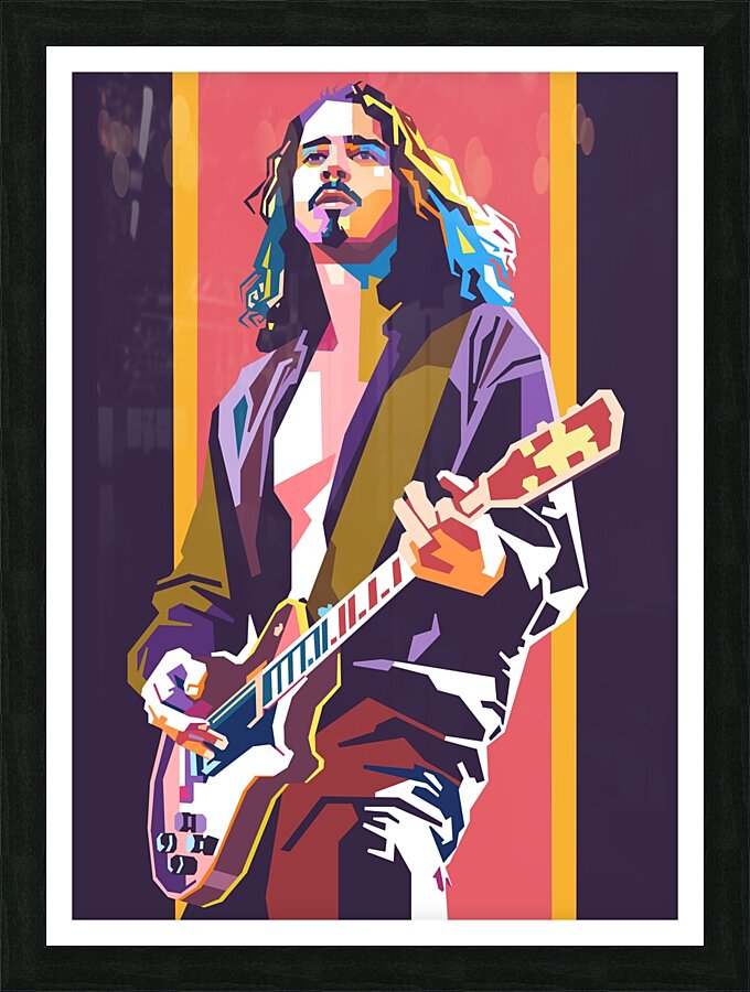 Chris Cornell art Picture Frame print