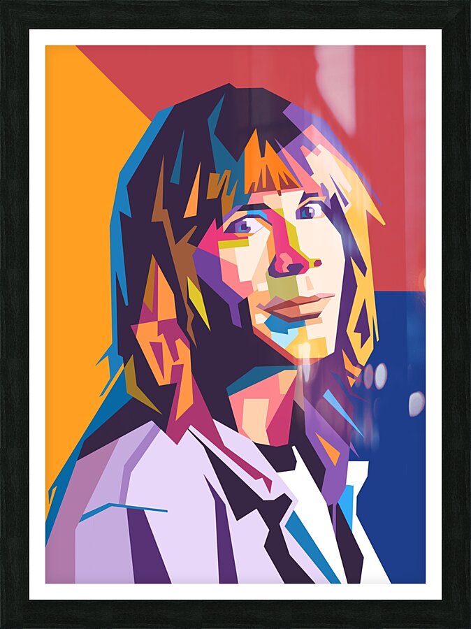 Bruce Dickinson art Picture Frame print