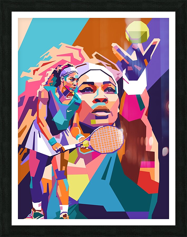 Serena Williams art Picture Frame print