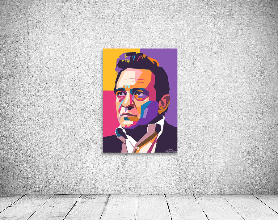 Johnny Cash wpap art Wall Preview