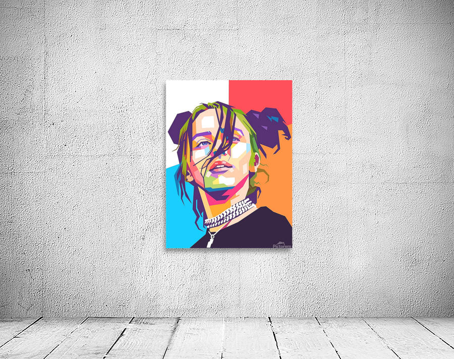 Billie Eilish wpap art style Wall Preview