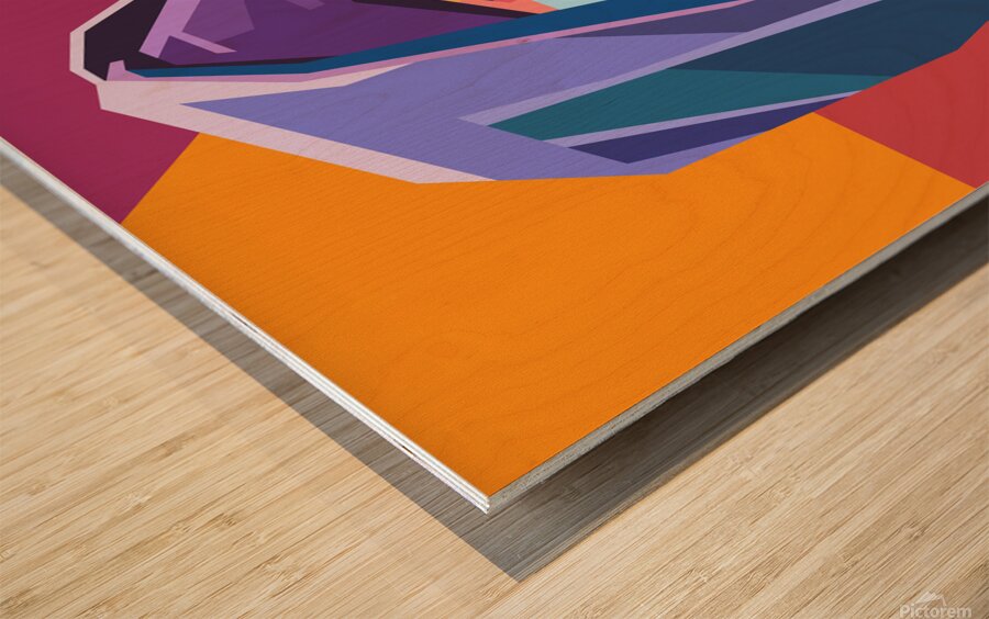 Eminem art Wood print