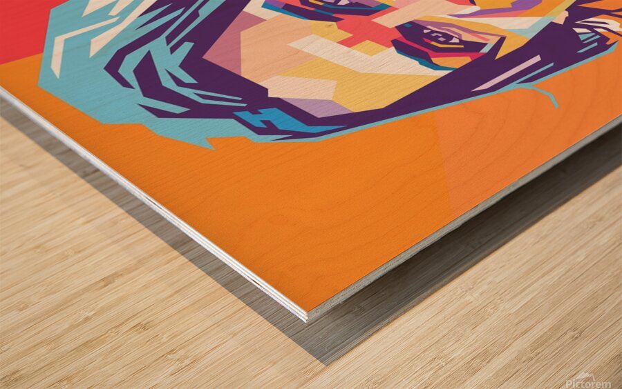 Paolo Maldini wpap art Wood print