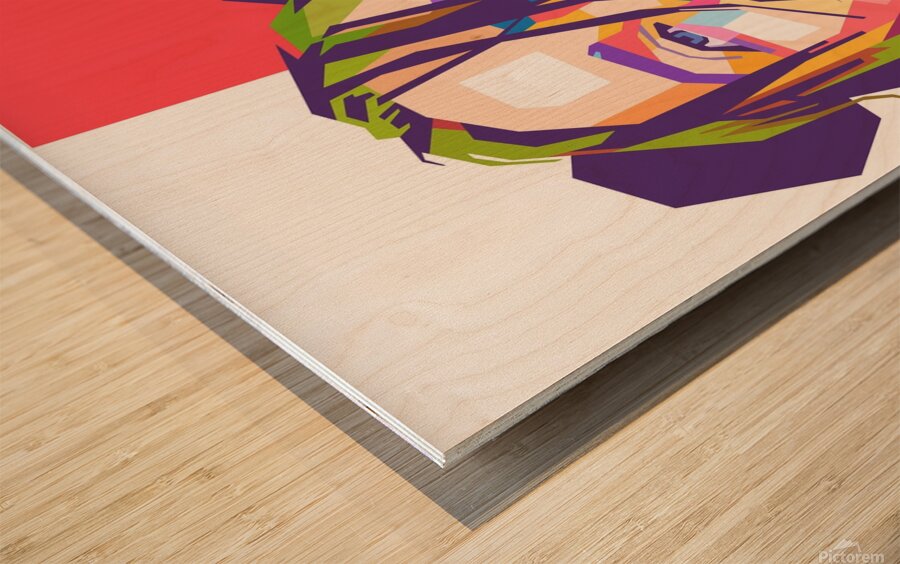 Billie Eilish wpap art style Wood print