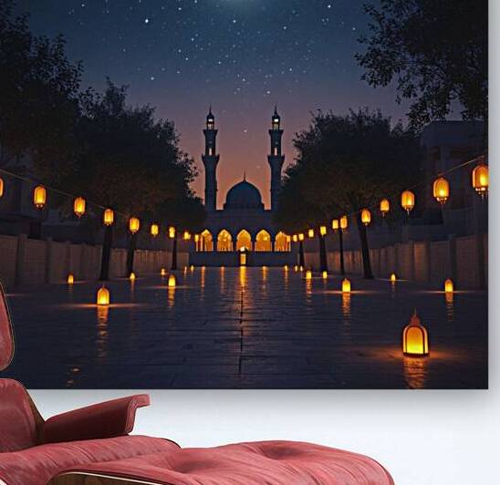 Serenita del Ramadan: Notte di Luce e Speranza by Canvas Expressions