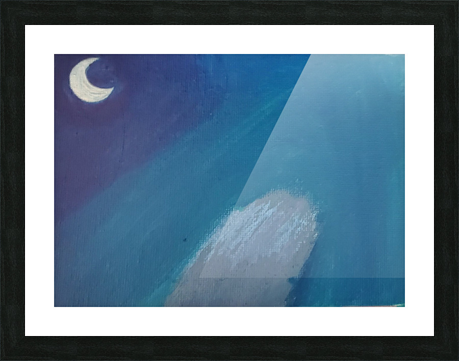 To The Moon Picture Frame print