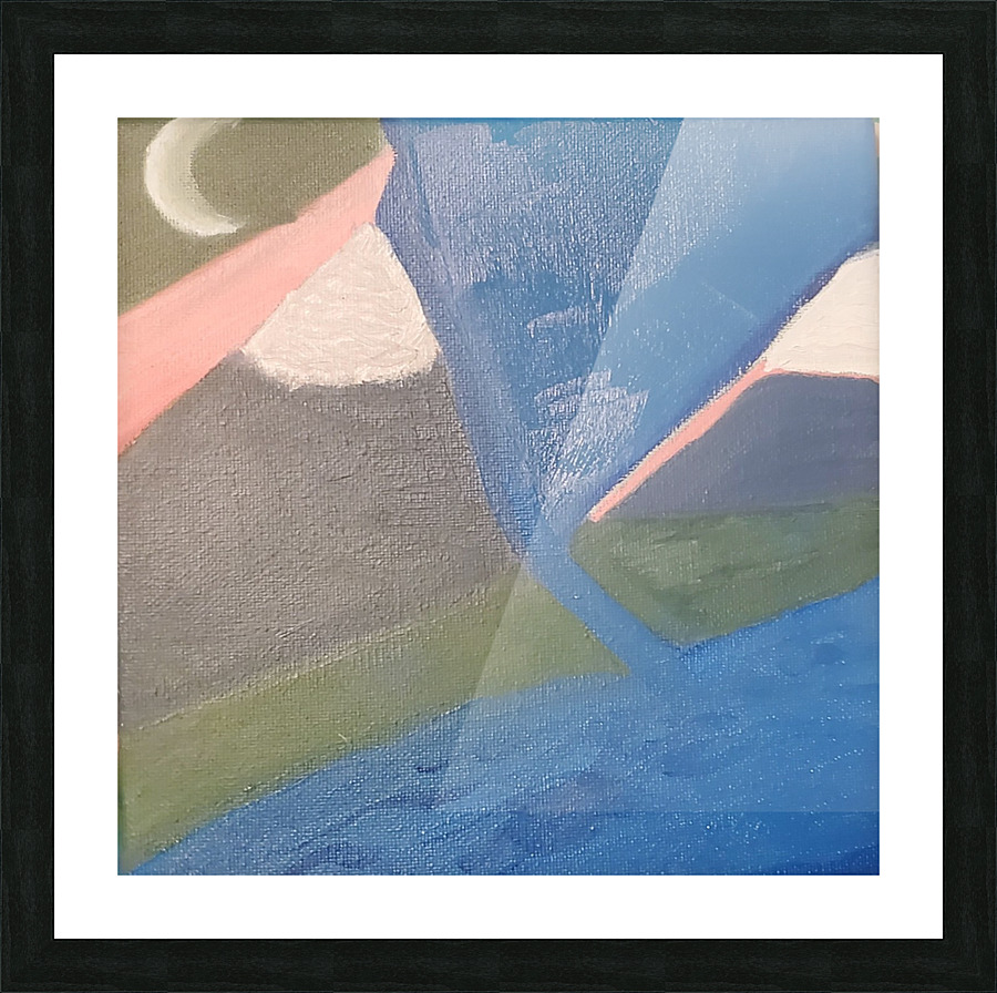 Splitting the Mountains Picture Frame print