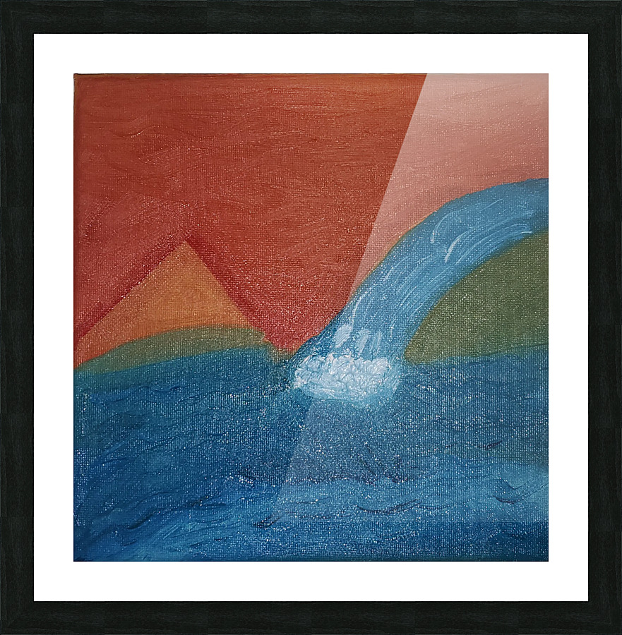Bending River Picture Frame print