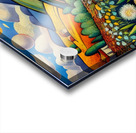 Van Gogh Flores y colinas atardecer watercolor Acrylic print