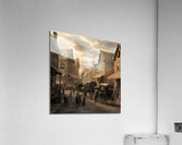 A busting 1800s town Acrylic Print