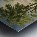 Nature in the Spring .bords rabbits . water cows .goats Metal print